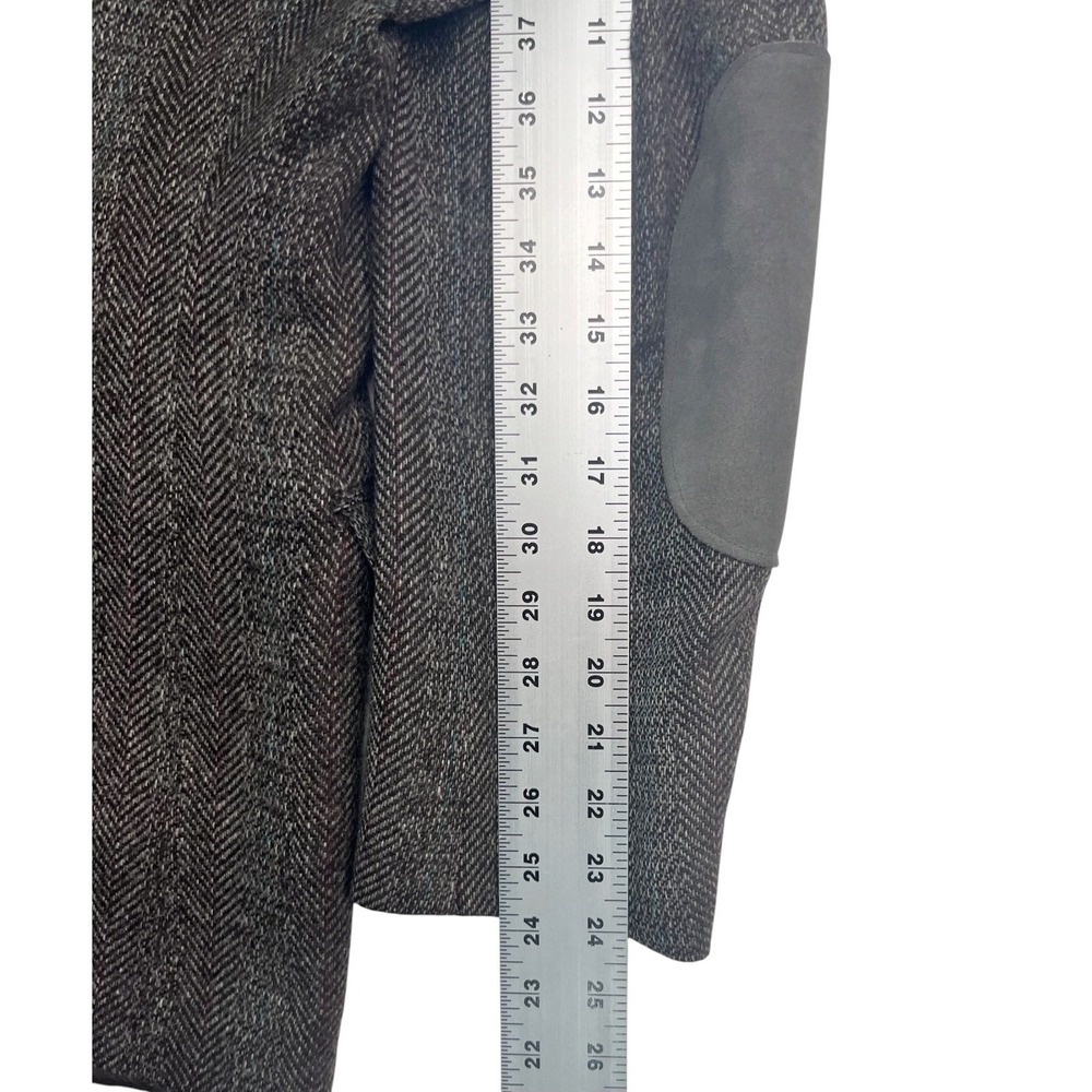 vtg Haggar 40S Brown Cream Herringbone Stripe Tweed Blazer Jacket Sport Coat USA - Picture 10 of 11